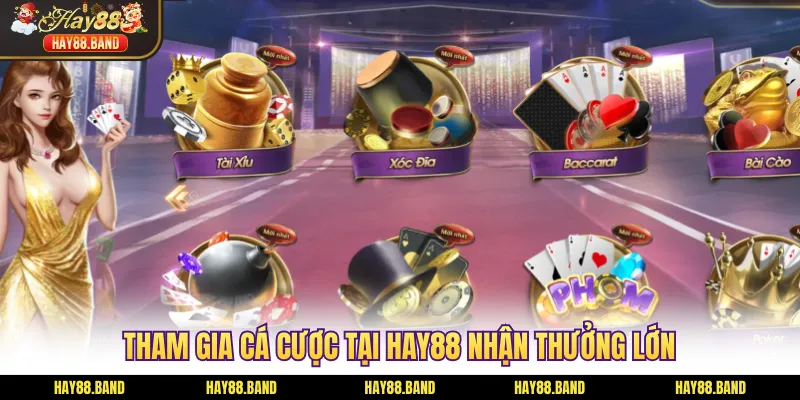 Tham gia cá cược tại HAY88 nhận thưởng lớn